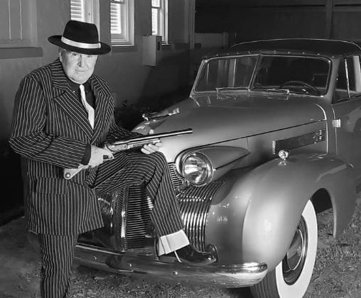 Professionally chauffeured classic Cadillac limousine